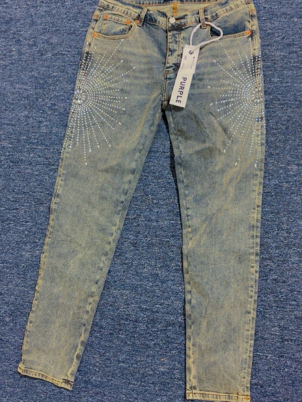 Embellished Light Wash Women's Jeans
